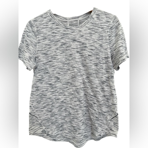 Lululemon Women's Run It Out Tee Tiger Space Dye Black White - Picture 1 of 4